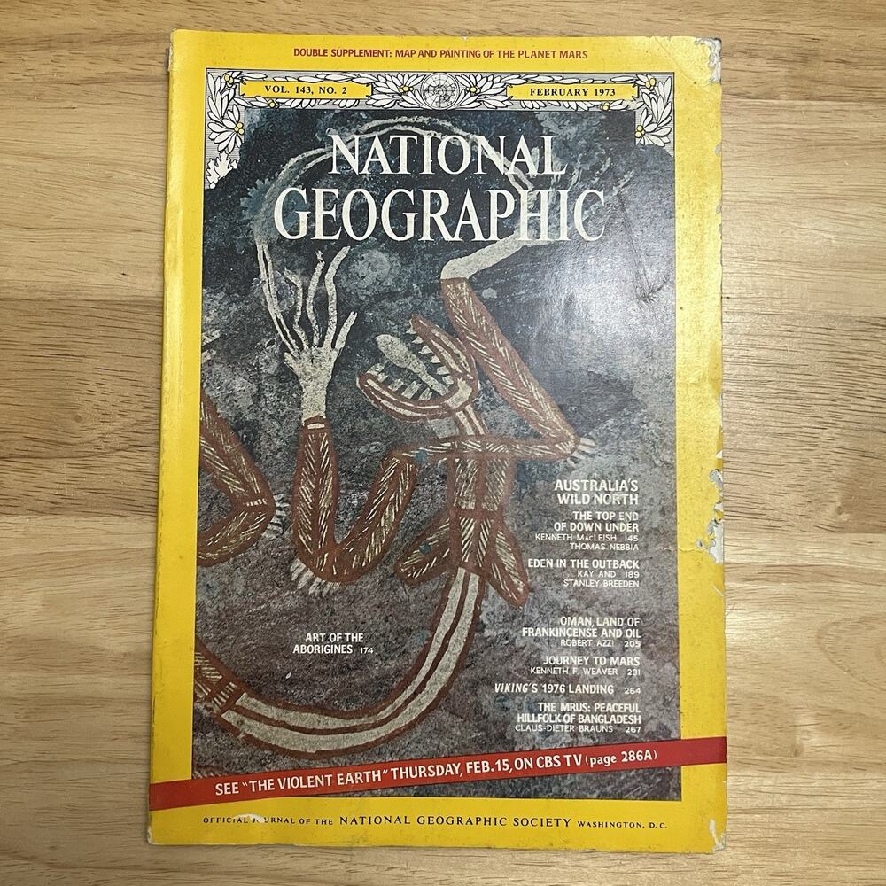 Vintage National Geographic April 1973 John Muir Madeira Goldfish Calcutta